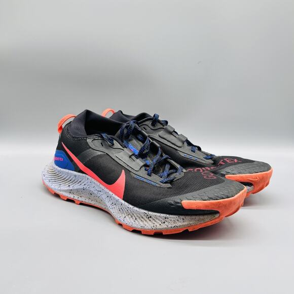 Nike Shoes Womens 10 Black Pink Pegasus Trail 3 GORE TEX Trail Running Sneakers - Picture 2 of 11